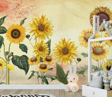 3D Bloom Sunflower WG728 Wall Murals
