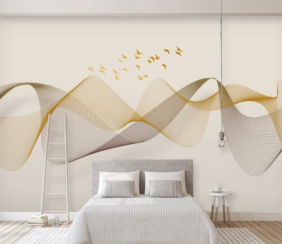 3D Geese Group WC2663 Wall Murals