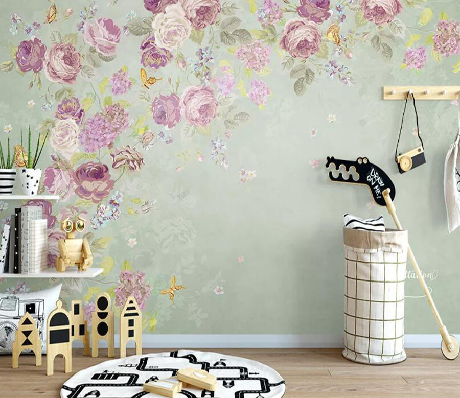 3D Rose Petal WC2194 Wall Murals