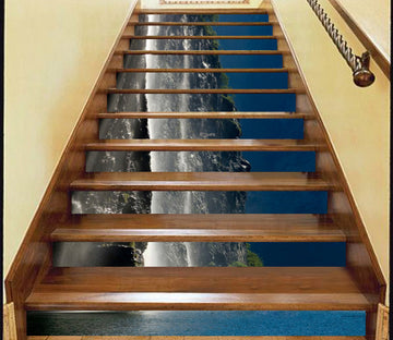 3D Majestic Mountains 097 Stair Risers