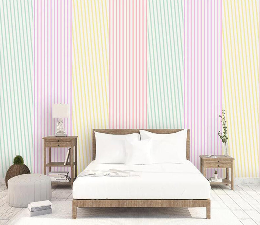 3D Colored Vertical WC1779 Wall Murals