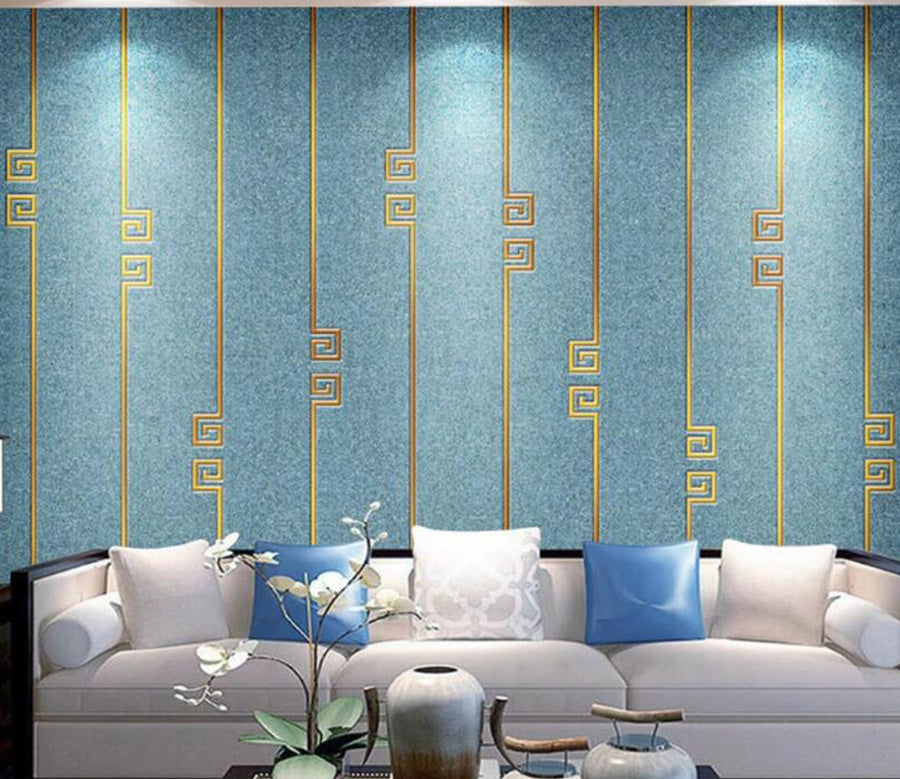 3D Gold Screen WC1665 Wall Murals