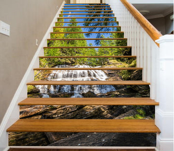 3D Two-stage Waterfall 130 Stair Risers