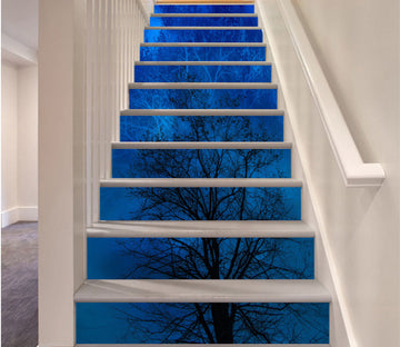 3D Dead Tree In The Dark Night 120 Stair Risers