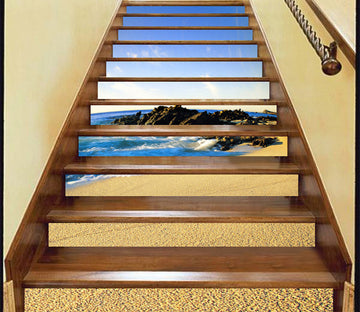 3D Golden Beach 165 Stair Risers