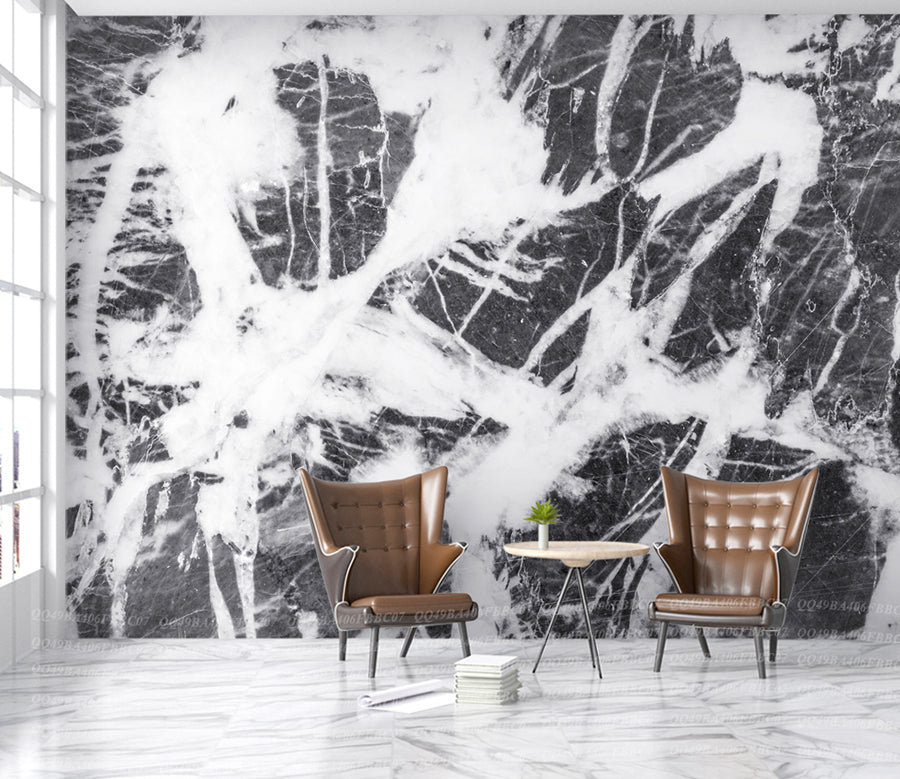 3D Black Slate WG295 Wall Murals