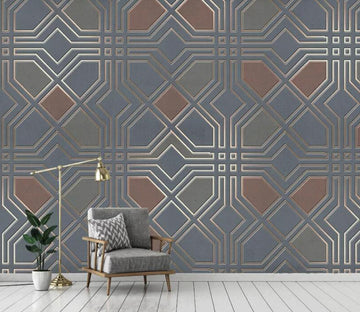 3D Red Square WC2568 Wall Murals