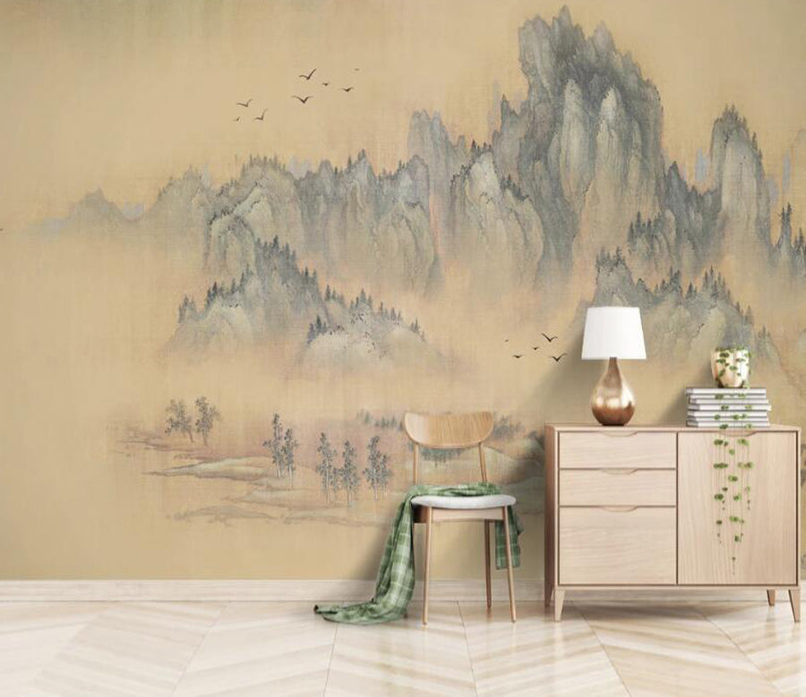 3D Bird Forest WC2665 Wall Murals