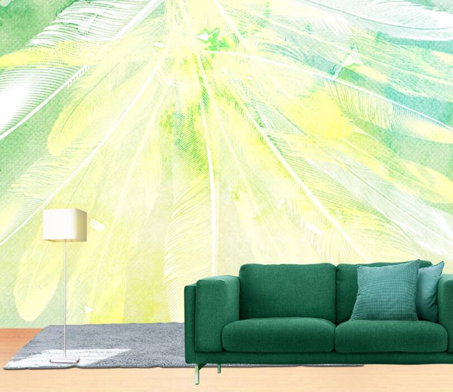 3D Abstract Feather WC2474 Wall Murals