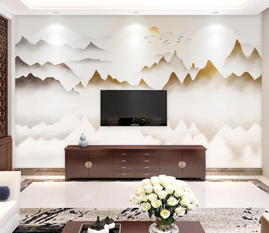 3D Ship Bird Group WC1834 Wall Murals