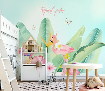 3D Elegant Flamingo WC2264 Wall Murals