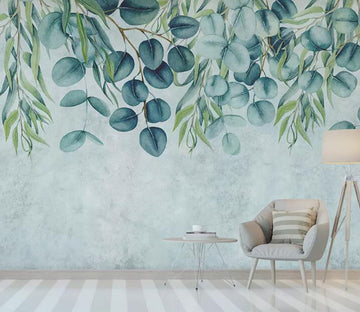 3D Round Leaf WG1058 Wall Murals