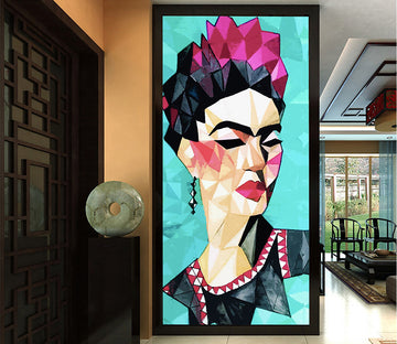 3D Geometric Girl WG120 Wall Murals