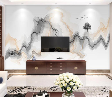 3D Wave Mountain WC1746 Wall Murals