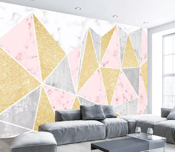 3D Triangle Pink WC2372 Wall Murals
