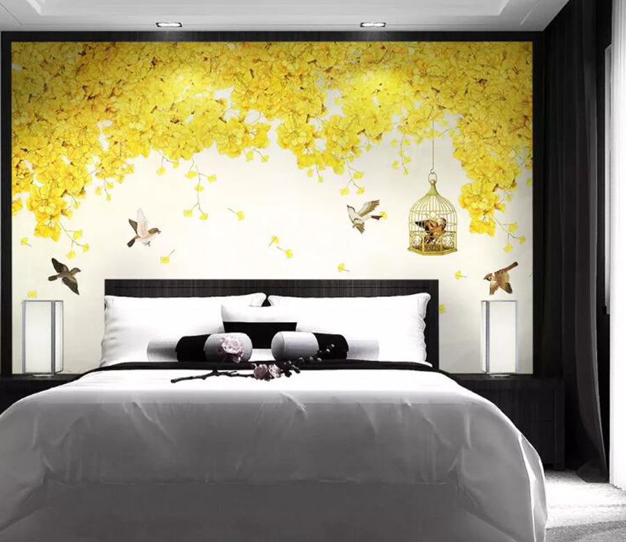 3D Bird Cage WG795 Wall Murals