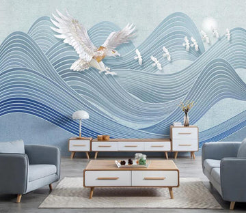 3D Eagle Pigeon WC2163 Wall Murals