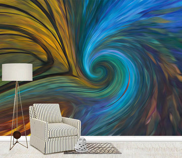 3D Blue Vortex WG429 Wall Murals