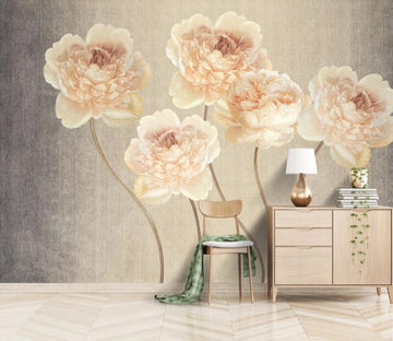 3D Pink Peony WC2534 Wall Murals