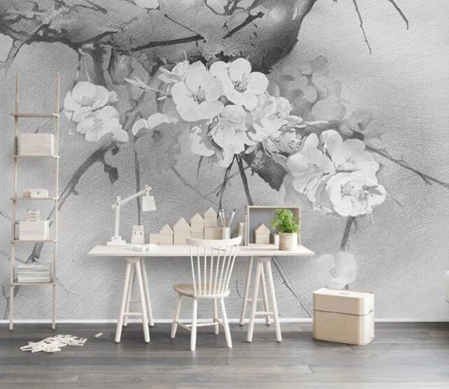 3D Vintage Flower WG655 Wall Murals
