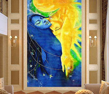 3D Painted Moon WG158 Wall Murals