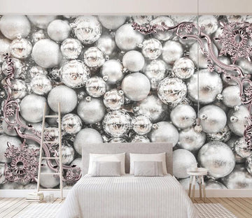 3D Pearl Pattern WC1332 Wall Murals