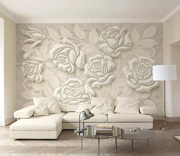 3D Sculpture Flower WG616 Wall Murals