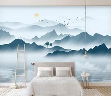 3D Forest Fishing WG1280 Wall Murals