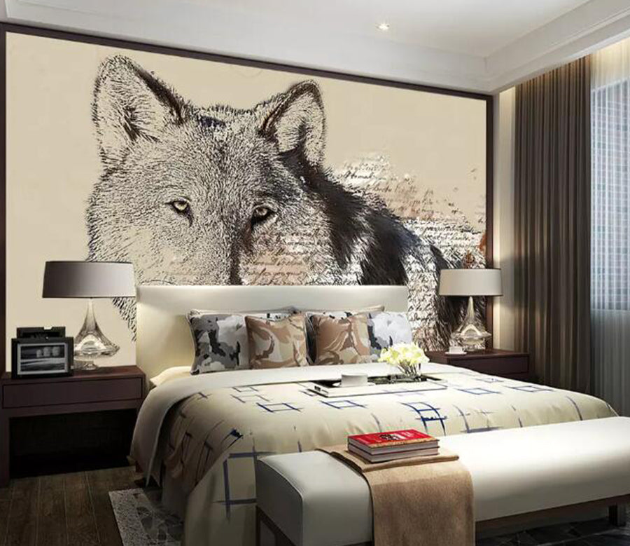 3D Wolf Painting WG1119 Wall Murals