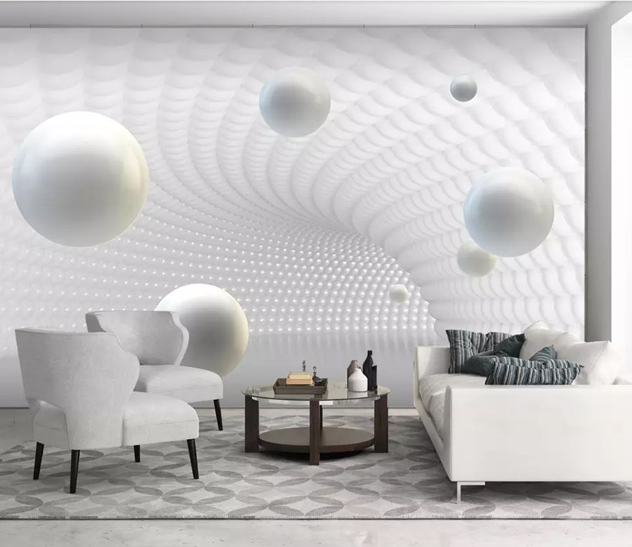 3D Pearl Corridor WG1252 Wall Murals