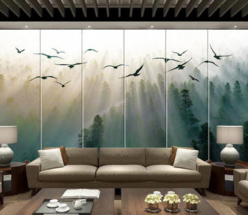 3D Forest Eagle WC2174 Wall Murals