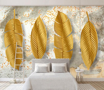 3D Gold Leaf WC2018 Wall Murals