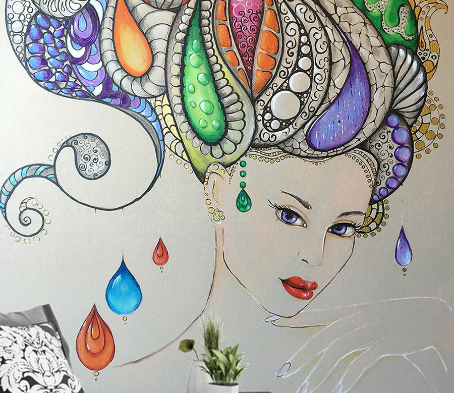 3D Hand Painted WG124 Wall Murals