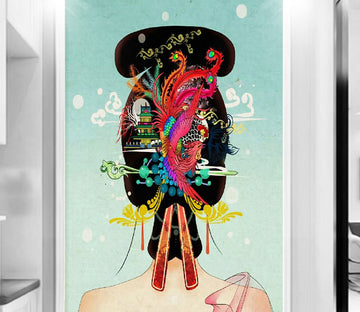 3D Ancient Hairstyly WG083 Wall Murals