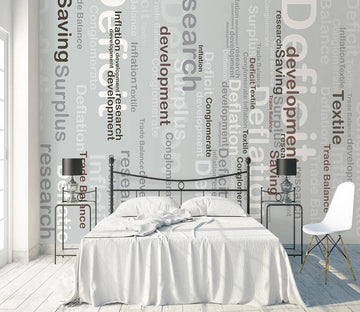 3D English Word WC1951 Wall Murals