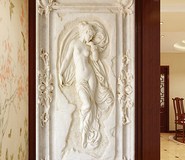 3D Angel Statue WG067 Wall Murals