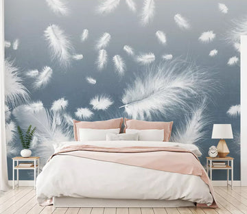 3D White Fluff WG1271 Wall Murals