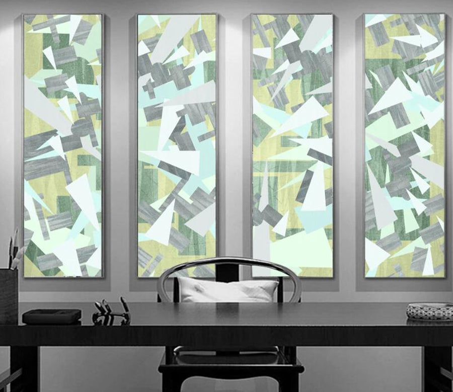 3D Green Debris WC2307 Wall Murals