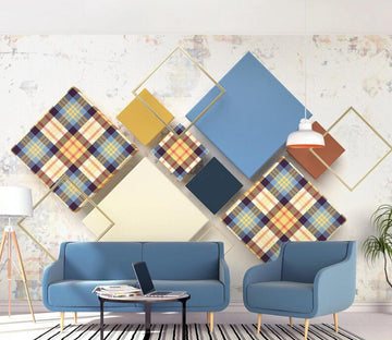 3D Square Stripe WC2605 Wall Murals