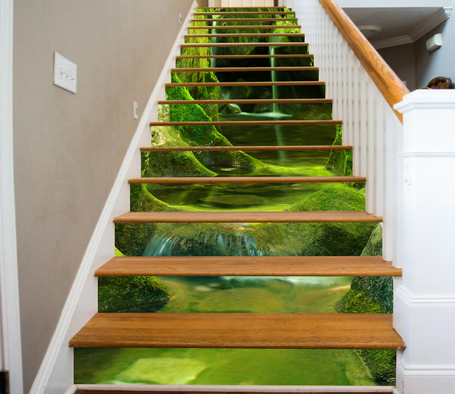 3D Winding Moss 163 Stair Risers