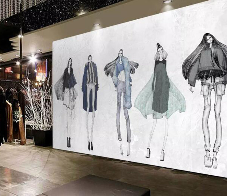 3D Clothing Style WG748 Wall Murals