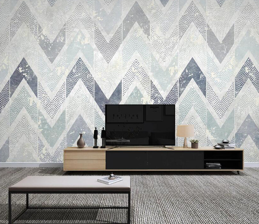 3D Wave Point WC1991 Wall Murals