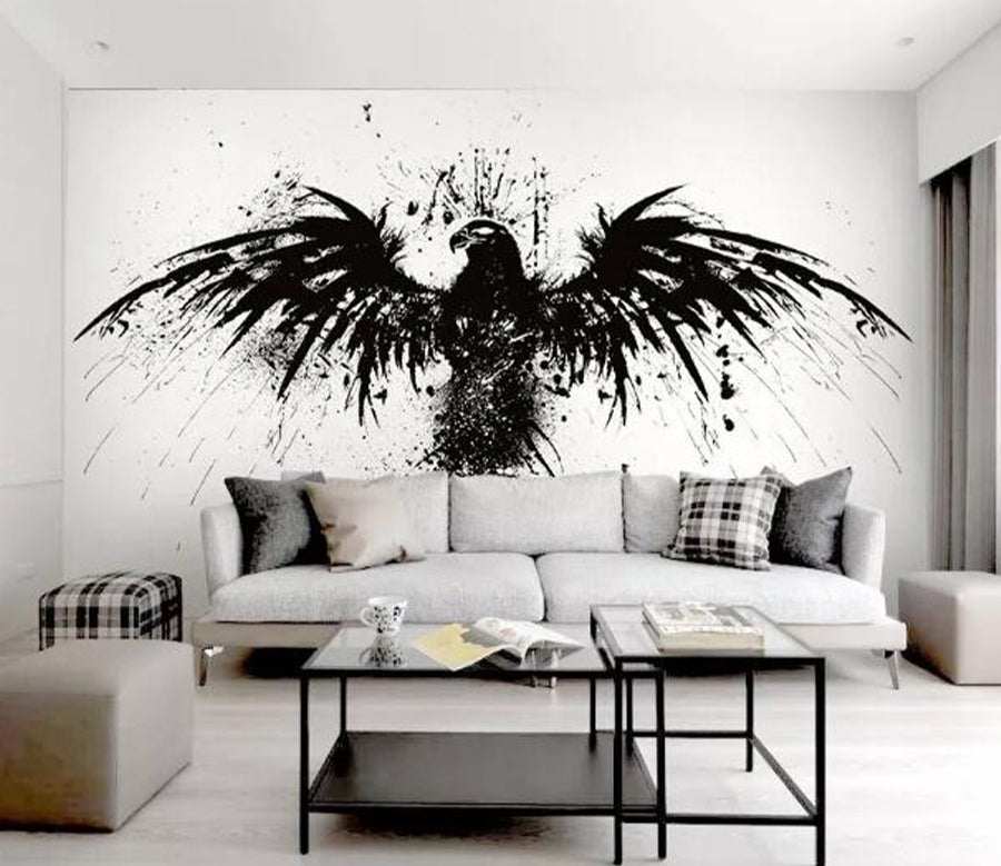 3D Graffiti Eagle WG581 Wall Murals