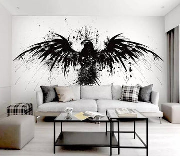 3D Graffiti Eagle WG581 Wall Murals