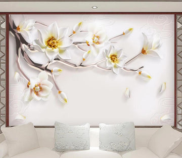 3D Lily Petals WC2375 Wall Murals