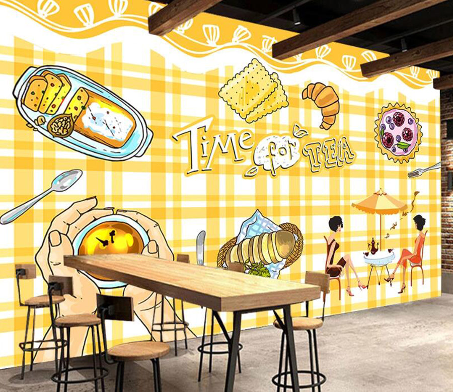 3D Bread Biscuit WC2516 Wall Murals