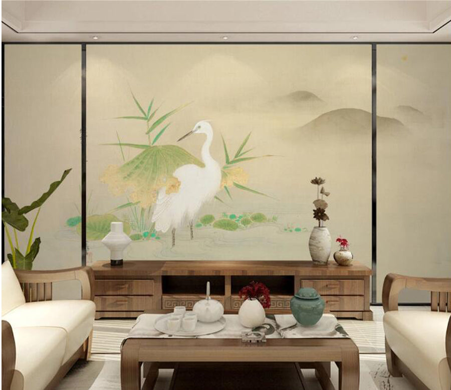 3D White Duck WG880 Wall Murals