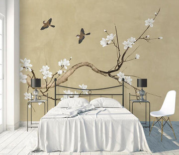 3D Curved Tree Bird WC1784 Wall Murals