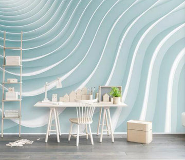 3D Wave Board WG651 Wall Murals