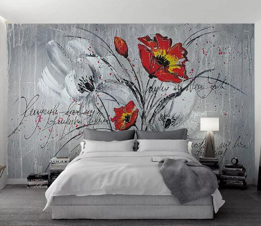 3D Safflower Open WG688 Wall Murals